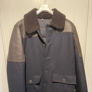 Moncler Lachenal Parka Jacket! Size 5 (XL/XXL) - Beautiful Wool/Fur/Leather!
